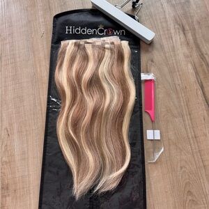 SOLD! Hidden Crown Seamless Clip Ins #882 16”